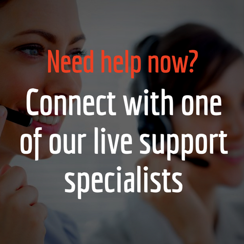 need help now? live support available